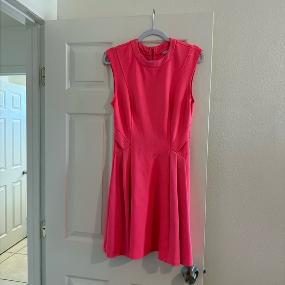 Ted Baker Vibrant Pink Midi Dress - Picture 4 of 5